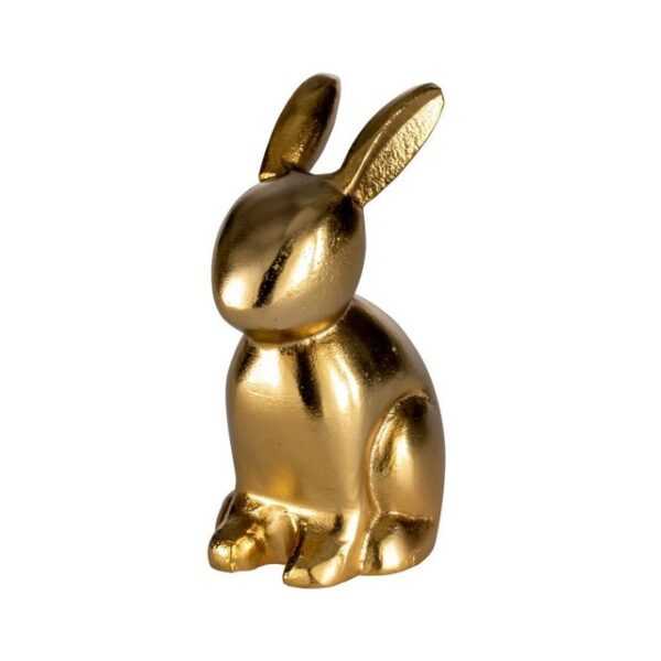 EGLO Living Dekoobjekt Vohilava, Deko Figur Ostern Frühling, Osterhase aus Aluminium in Gold, 13 cm