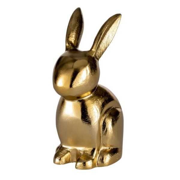 EGLO Living Dekoobjekt Vohilava, Deko Ostern Frühling, Osterhase, Figur aus Aluminium in Gold, 17,5 cm