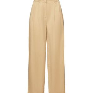 Esprit Stoffhose Twill-Hose mit weitem Bein