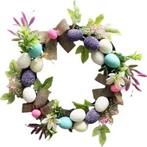 FIDDY Osterkranz Frühling Ostern Ostereier, Eier, Ringringwa Blütenring Szenenanordnung