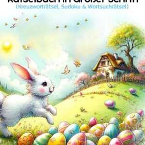 Frohe Ostern - Rätselbuch in großer Schrift | Ostergeschenk