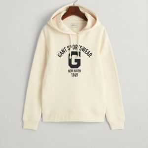 Gant Sweatshirt REG LOGO HOODIE, CREAM