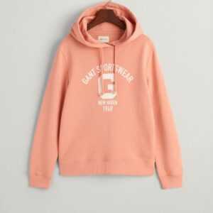 Gant Sweatshirt REG LOGO HOODIE, PEACHY PINK