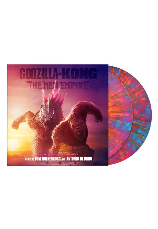 Godzilla - Godzilla X Kong: The New Empire OST Ltd. Neon Pink/Blue Swirl w/ Orange/Pink - Splattered 2 Vinyl