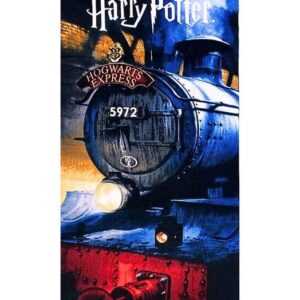 Harry Potter Badetuch Hogwarts Express, Mikrofaser, Kinder Strandtuch 70 x 140 cm schnelltrocknend