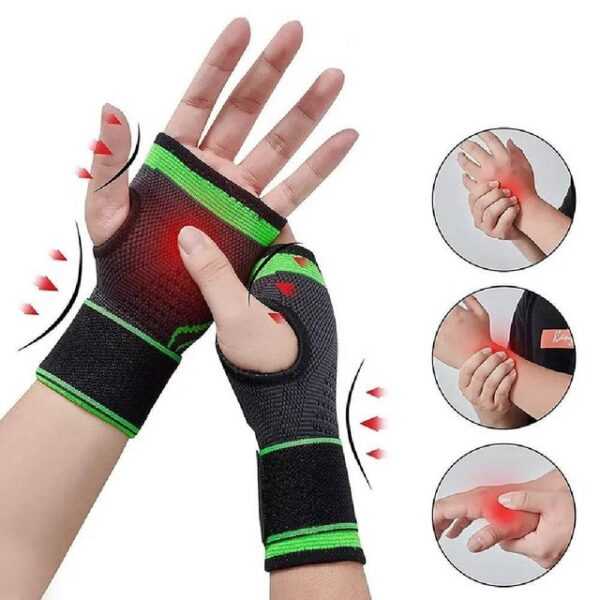 Henreal Handgelenkstütze Sport Armband Handgelenk(Schutz Palm, Handgelenk Unterstützung 2-tlg)