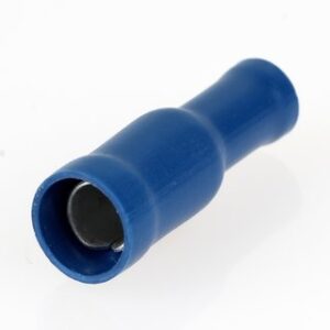 Isolierte Rundsteckhülsen 1,5 - 2,5 mm² blau, Ø 5 mm, Inhalt 25 Stück