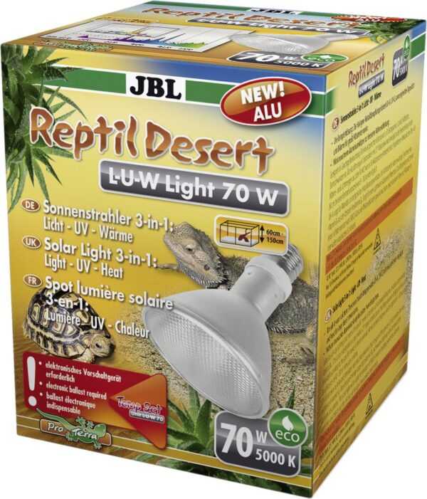 JBL ReptilDesert L-U-W Light alu 70W weiß / transparent