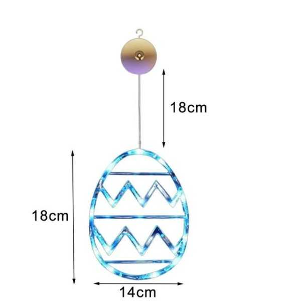 JOYOLEDER Beleuchtetes Fensterbild LED Fenster Licht Ostern Deko Lichterkette, Ostereier zum Aufhängen Lichterkette, Osterdeko Für Innen