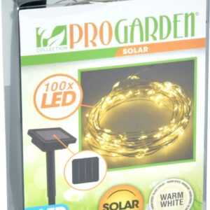 LED Solar-Drahtlichterkette warmweiß