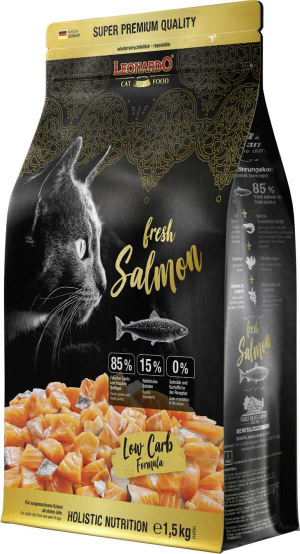 Leonardo Katzentrockenfutter Fresh Salmon 1,5 kg