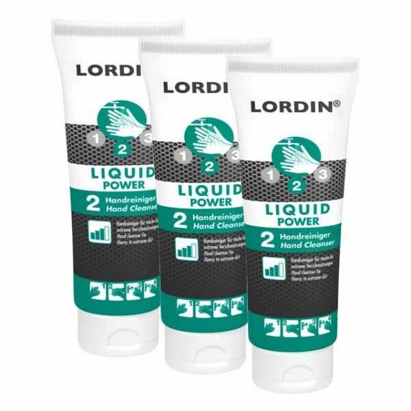 Lordin Handcreme 3x Handwaschpaste LIQUID POWER starke Verschmutzungen, flüssige Paste