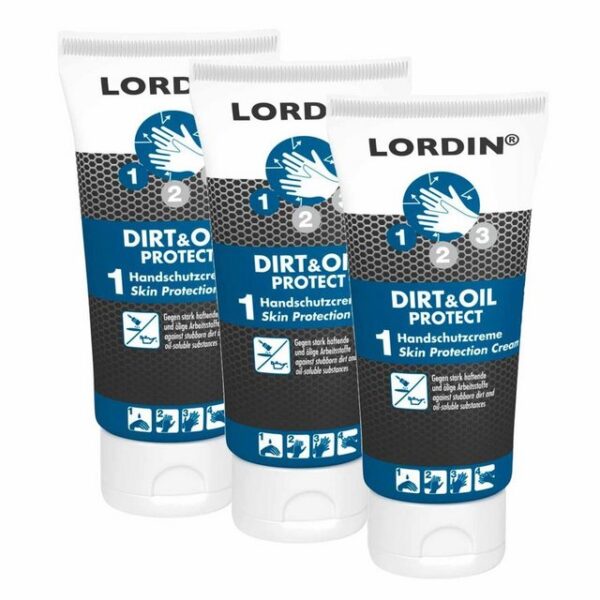 Lordin Handcreme Handschutzcreme DIRT&OIL PROTECT, stark haftende & ölige Arbeitsstoffe