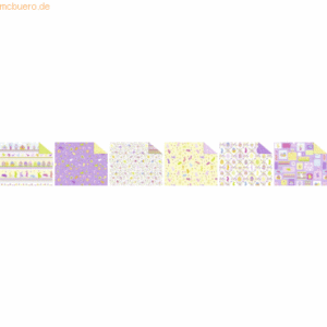 Ludwig Bähr Fotokarton Ostern 300g/qm 49,5x68cm VE=10 Bogen 6 Motive s