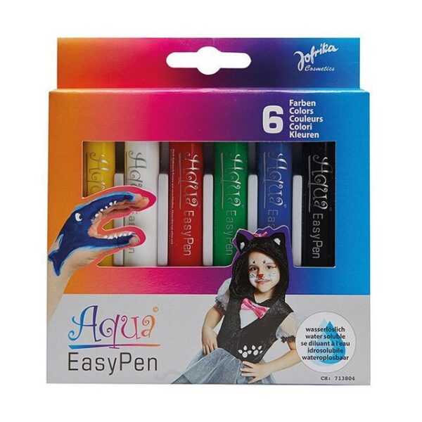 Metamorph Theaterschminke Aqua Easy Pen Schminkstifte Karneval, Abwaschbare Schminkfarben für Karneval und Kinderschminken