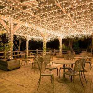 Minkurow - Lichterkette Karneval Hochzeit Outdoor Indoor Gartenbeleuchtung -100m 600 Leds