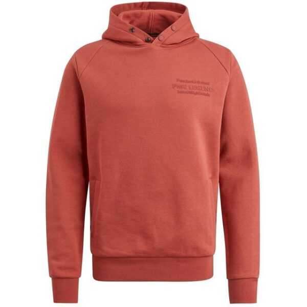 PME LEGEND Sweatshirt Hooded soft dry terry, Etruscan red