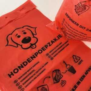 PROREGAL® Müllbeutel Hundekotbeutel mit Aufhängelöchern, 10x500 Stück, Rot