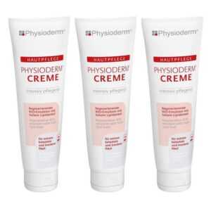 Physioderm Körperpflegemittel 3x Creme Hautpflege Pflegecreme Feuchtigkeitscreme silikonfrei 100ml