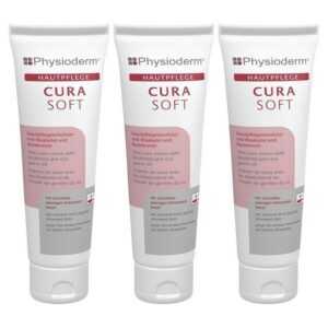 Physioderm Körperpflegemittel Curasoft Hautpflege Creme 3x100ml Hautcreme Pflegecreme silikonfrei