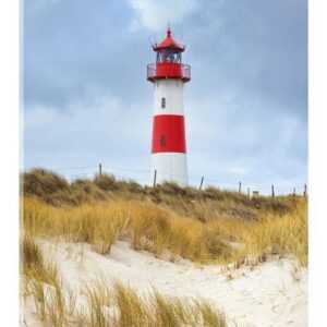 Posterlounge Acrylglasbild Editors Choice, Leuchtturm im Osten der Halbinsel Ellenbogen, Badezimmer Maritim Fotografie