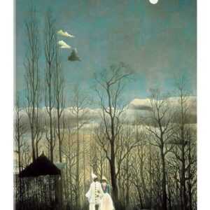 Posterlounge Acrylglasbild Henri Rousseau, Karnevals-Abend, Wohnzimmer Malerei