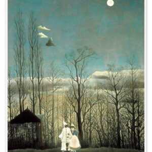 Posterlounge Poster Henri Rousseau, Karnevals-Abend, Wohnzimmer Malerei