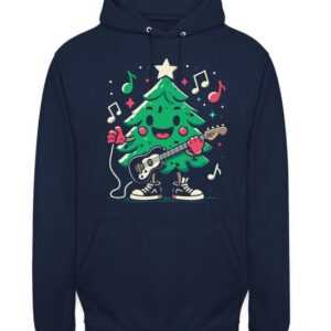 Quattro Formatee Kapuzenpullover Weihnachtsbaum E-Gitarre - Weihnachten X-mas Weihnachtsgeschenk Unisex (1-tlg)