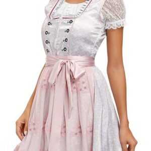 RUZU UG Dirndl Damen Dirndl midi 3tlg.Trachtenkleid für Oktoberfest,Karneval (1-tlg)