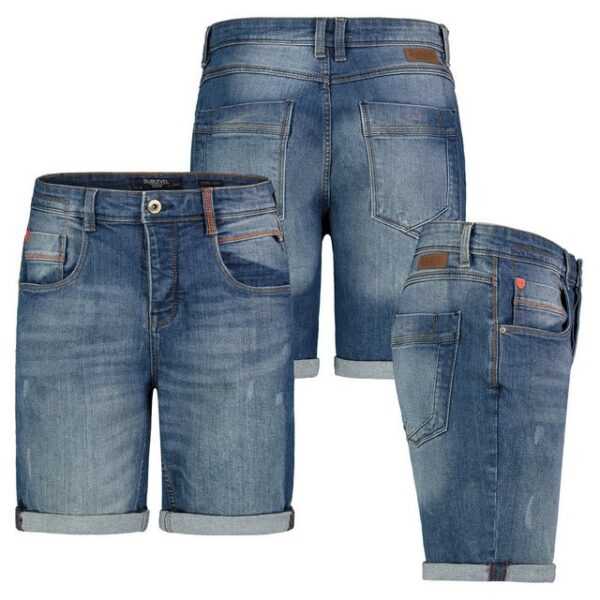 SUBLEVEL Bermudas Herren Jeans Short Freizeit Bermuda kurze Hose Jeans Denim Shorts