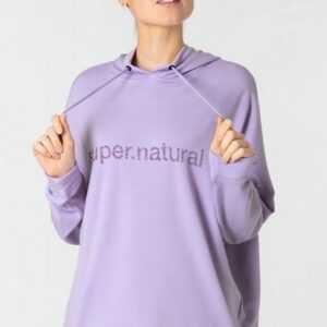 SUPER.NATURAL Hoodie Merino Hoodie W FEEL GOOD HOODIE stylischer Merino-Materialmix