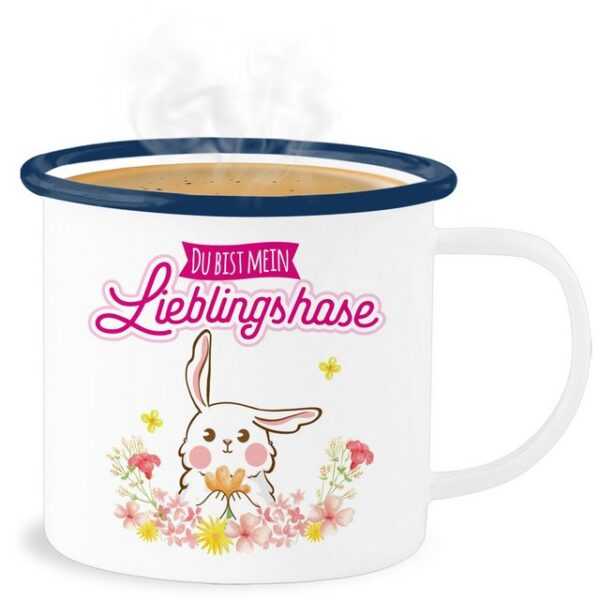 Shirtracer Becher Du bist mein Lieblingshase, Stahlblech, Geschenke für Ostern