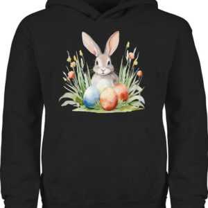 Shirtracer Hoodie Hase mit Ostereiern Geschenk Ostern