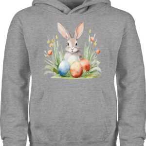 Shirtracer Hoodie Hase mit Ostereiern Geschenk Ostern