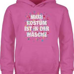 Shirtracer Hoodie Mein Kostüm ist in der Wäsche Konfetti Karneval & Fasching