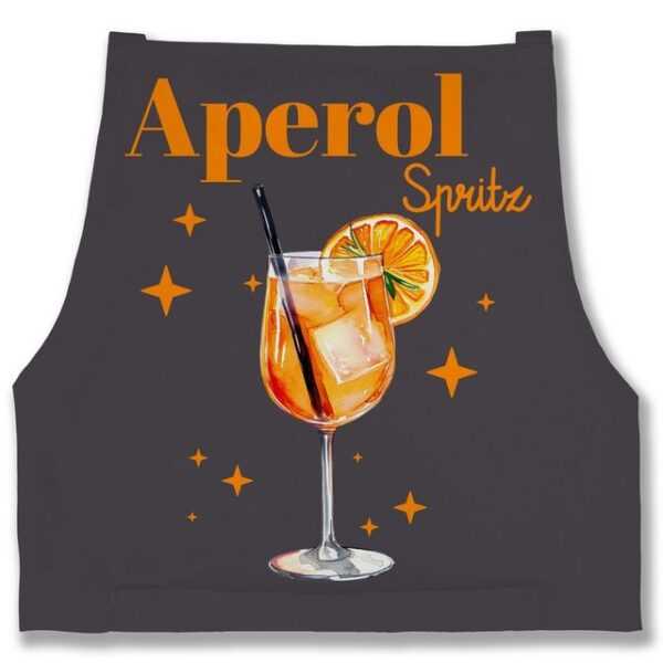 Shirtracer Kochschürze Aperol Spritz Kostüm Aperoli Aperollin Freundin Spritztour, (1-tlg), Karneval & Fasching