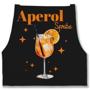 Shirtracer Kochschürze Aperol Spritz Kostüm Aperoli Aperollin Freundin Spritztour, (1-tlg), Karneval & Fasching