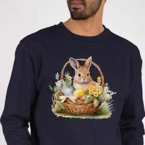 Shirtracer Sweatshirt Osterhase Fröhlich Niedlicher Osterhase (1-tlg) Ostern Outfit