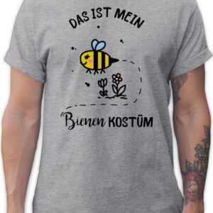 Shirtracer T-Shirt Das ist mein Bienen Kostüm Karneval Outfit