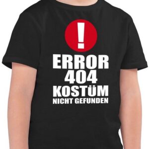 Shirtracer T-Shirt ERROR 404 Kostüm nicht gefunden Karneval & Fasching