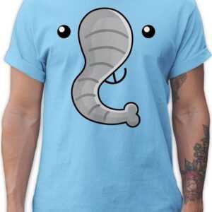 Shirtracer T-Shirt Elefant Kostüm Karneval & Fasching