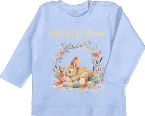 Shirtracer T-Shirt Frohe Ostern Niedlicher Osterhase Osterüberraschung Ostern Mitbringsel Ostergeschenke