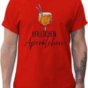 Shirtracer T-Shirt Hallöchen Aperölchen Aperol Spritz Mädelsabend Karneval & Fasching