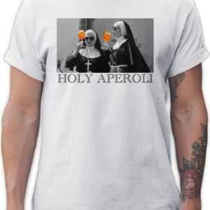 Shirtracer T-Shirt Holy Aperol Holy Aperoli Holy Spritz Mädelsabend Ladies Night Karneval & Fasching