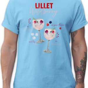 Shirtracer T-Shirt Lillet Wildberry Rezept Lustiges Geschenk Lilletfan Wildberry Lillet F Karneval & Fasching