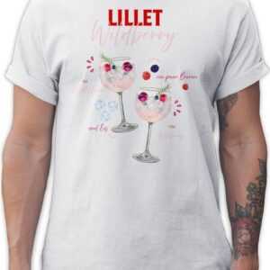 Shirtracer T-Shirt Lillet Wildberry Rezept Lustiges Geschenk Lilletfan Wildberry Lillet F Karneval & Fasching