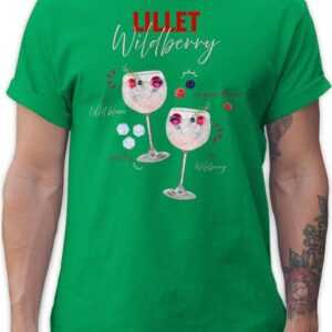 Shirtracer T-Shirt Lillet Wildberry Rezept Lustiges Geschenk Lilletfan Wildberry Lillet F Karneval & Fasching