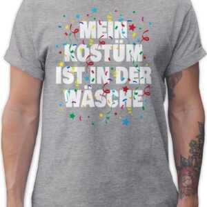 Shirtracer T-Shirt Mein Kostüm ist in der Wäsche Konfetti Karneval & Fasching