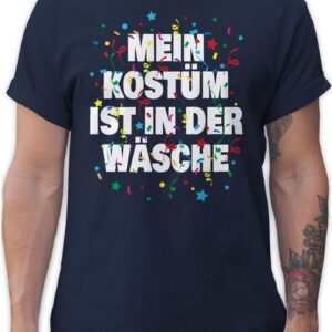 Shirtracer T-Shirt Mein Kostüm ist in der Wäsche Konfetti Karneval & Fasching