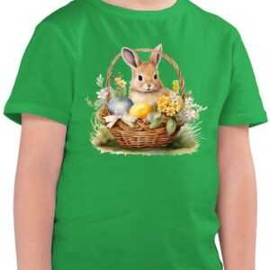 Shirtracer T-Shirt Osterhase Fröhlich Niedlicher Osterhase (1-tlg) Geschenk Ostern